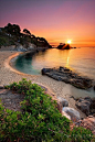 Sunset in Girona, Spain