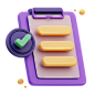 Approved Report 3D Icon