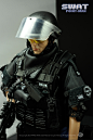 特警部队军事武器军人1/6比例SWAT12寸关节可动 兵人模型男孩礼物-淘宝网