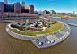 纽约哈德逊河海滨PIER C公园／范·瓦尔肯伯作品（Van Valkenburgh）,景观设计门户