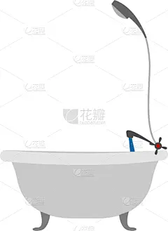 水,白色背景,浴盆,分离着色,白色,卫生,干净,擦洗盆,水龙头,充满