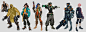 Ouroboros WIP, Ian Su : A bunch of character designs for a project I'm currently developing