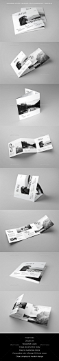 Square Cool Minimal Photography Trifold - Brochures Print Templates