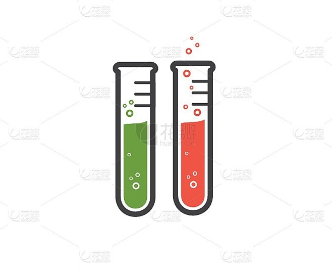 实验室图标标志矢量插图设计