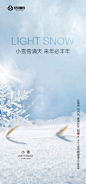 【源文件下载】 海报 房地产 二十四节气 小雪 简约 冰霜 雪景设计作品 设计图集