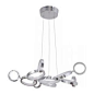 craftmade.com - Mira 11 Ring LED Adjustable Chandelier, Chrome - Chandeliers