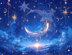 AI~御龙(UI设计师)采集到星空背景