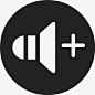 音量增大音乐图标音乐免抠素材_88ICON https://88icon.com 音量增大 音乐图标 音乐 加号 形状 符号 实心图标 声音 扬声器 视频 音乐纯音