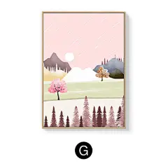 北欧轻奢客厅装饰画沙发背景墙三联组合卧室壁画餐厅小清新挂画-tmall.com天猫