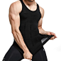 GKVK Mens Slimming Body Shaper Vest Shirt Abs Abdomen Slim at Amazon Men’s Clothing store: