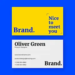 现代时尚品牌名片设计展示