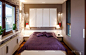 紫色温馨现代卧室家居装潢效果图