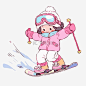 ❄️免扣素材｜冬季滑雪女孩素材来啦⛷️