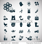 Set of twenty seven agriculture icons