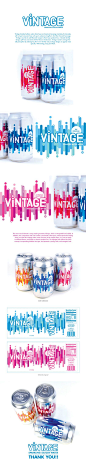 Vintage Seltzer Water Rebranding by CHENGWEN fung, via Behance PD