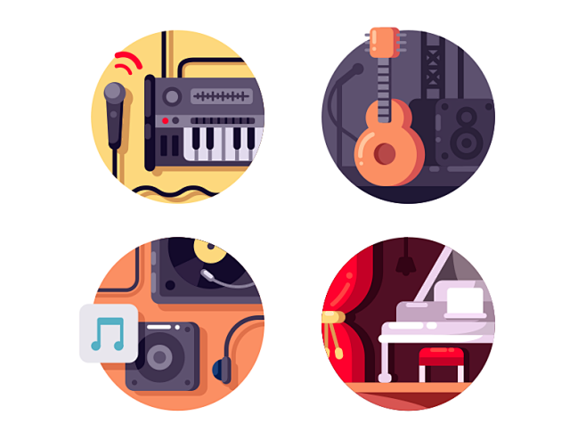 Music equipment icon...