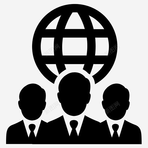 商人团队西装图标 金融业务 icon 标识 标志 UI图标 设计图片 免费下载 页面网页 平面电商 创意素材