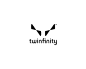Twinfinity商标设计  黑白色 简约 简洁 无穷大 折叠 商标设计  图标 图形 标志 logo 国外 外国 国内 品牌 设计 创意 欣赏
