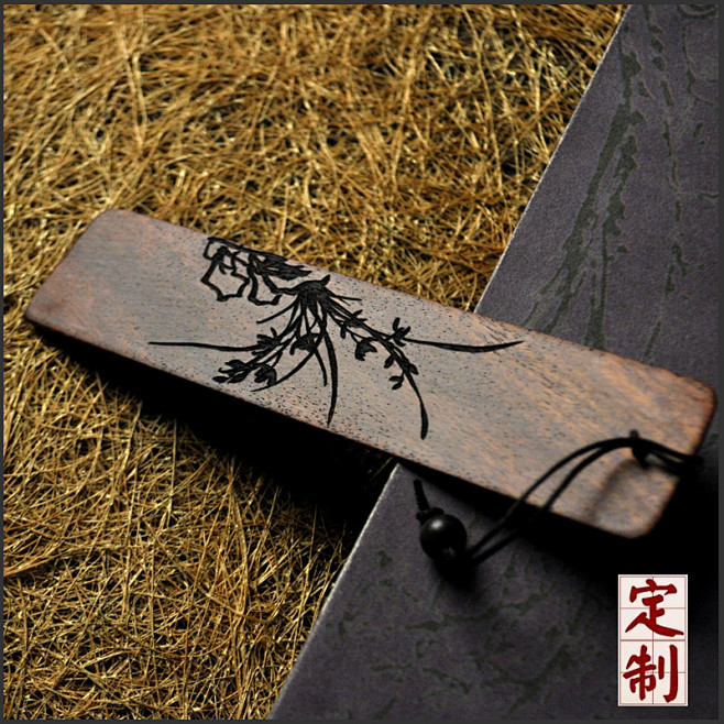 实木礼品红木书签实木送老师书签包邮古典创...