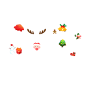 双旦圣诞节2021数字贴纸  圣诞装饰元素png