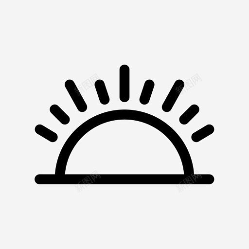 早晨太阳阳光图标 页面网页 平面电商 创意素材-花瓣网
