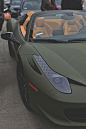 ♂ Matte Military Green 458 Spyder #跑车# #赛车# #概念车#