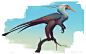 Grabby Bird, PETER KONIG : personal project, bird with a different evolutionary line. Or a dino??