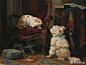 19世纪荷兰画家 Henriëtte Ronner-Knip ​ ​​​​作品中的猫咪 ​​​​
