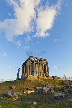 土耳其库塔哈亚卡夫达希萨尔的艾佐奈古城