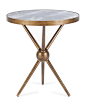 Charly Mirrored-Top Side Table