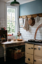 Light-filled kitchen window.  Country House Kitchens – 65 Beautiful Interior Design Ideas - Decor10: 