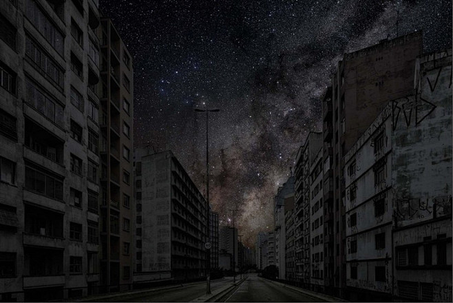 8大城市“停电”后的夜景