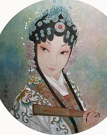转采于2017-03-10 13:28:20【周雪的戏曲人物工笔画欣赏】京剧画tcr5