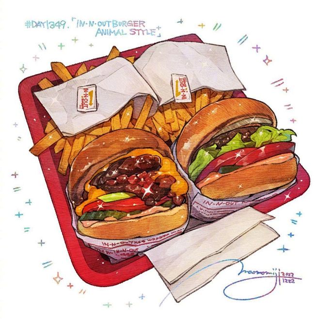 美食插画