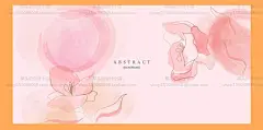 精致女装手绘绿植艺术几何描金海报Banner横幅广告活动电商VI素材-淘宝网