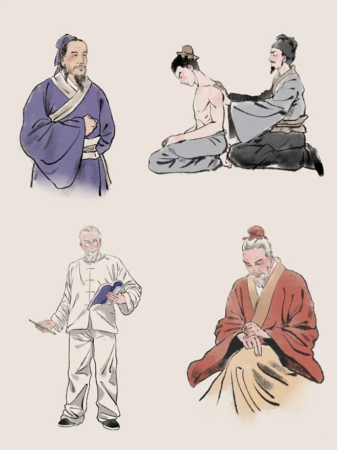 素材分享|中医元素通用插画系列-花瓣网