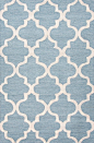Hand-Tufted Geometric Pattern Wool Blue/Ivory Area Rug - Modern - Rugs - Jaipur Rugs Inc.