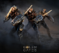 Golem Gates - Units , Josh Nizzi : Some in game units from a RTS/card game I've been working on called Golem Gates.  

http://store.steampowered.com/app/575970/Golem_Gates/