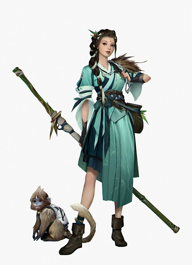 小青和小白~, Ma Hui : 小青和小白~ by Ma Hui on ArtStation.-花瓣网