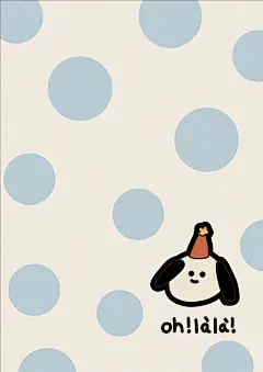 蓝色系小狗与狐狸图案设计 - 小红书