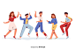 People dancing | Free Vector