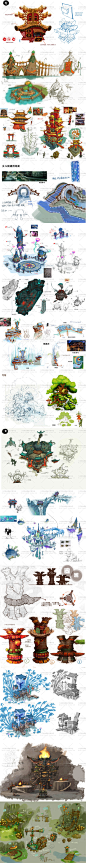 【原画集】Q版游戏场景 高清 场景设定 CG设定 游戏素材 资料图集-淘宝网