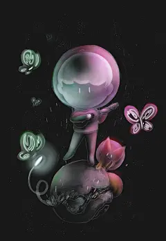 小小孤独的宇航员（六）
画师：涂鸦小P