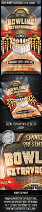 Bowling Extravaganza Flyer Template - GraphicRiver Item for Sale