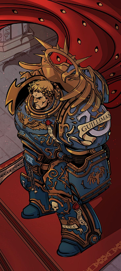战锤40k-帝皇与原体全身像-Primarchs Photo-花瓣网|陪你做生活的设计师 | mir Krisetskiy : A cover ...