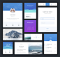 Blue UI Kit - UI - Sketch It's Me