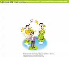 奏乐的卡通人物构成的矢量图唱歌|创意|大提琴|飞鸟|卡通|卡通人物|卡通人物图片|可爱|漫画人物|面带笑容|人物|人物素材|人物图片|矢量人物|手绘|小提琴|绚丽|奏乐