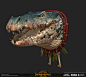 Total War: Warhammer 2 -Kroxigors, Matthew Davis : Kroxigor for Total War: Warhammer 2. Posted with and without warpaint to show off the skin textures better.

Weapons and concept by Rich Carey