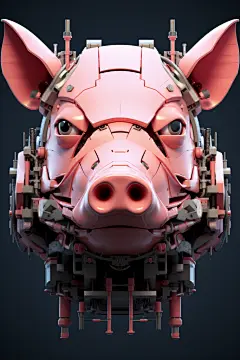 十二生肖机械猪动物图片