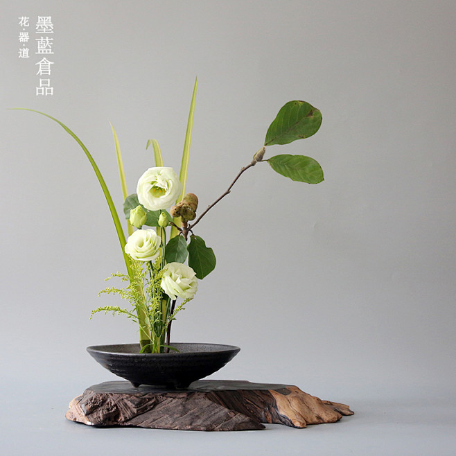 花器花盆 池坊流日式禅意插花中式 花艺摆...